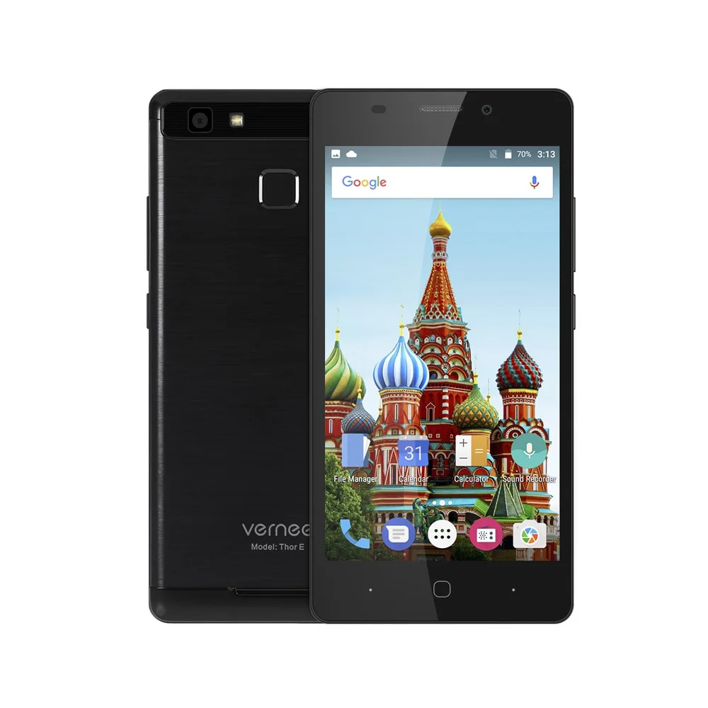 Vernee Thor e смартфон 4G 5020 мАч 5 0 дюймов Android 7 MTK6753 OctaCore 3 ГБ Оперативная память 16