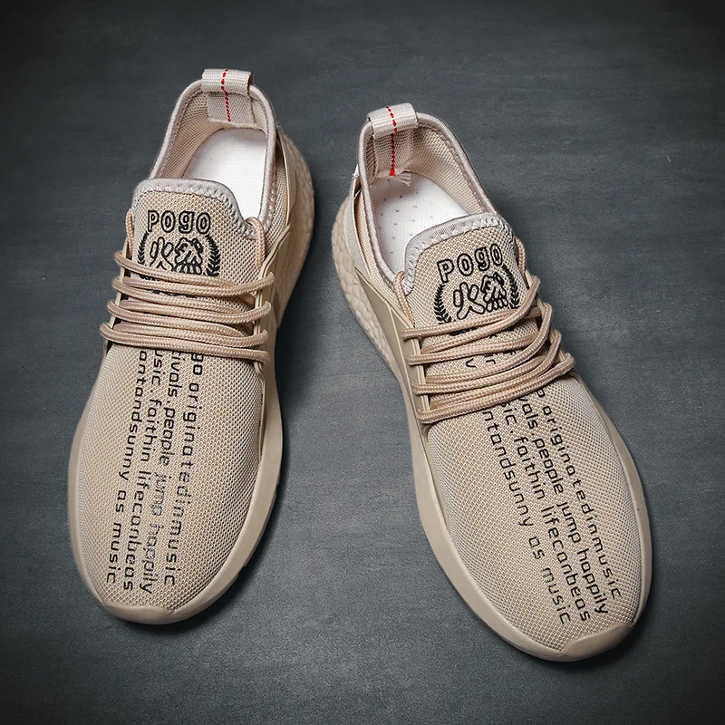 New Men Sock Sneakers Lace-up Casual Shoes Platform Breathable Adult Male Tenis Footwear Stylish Leisure Anti-skid Light | Обувь