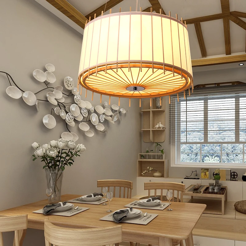 

Modern Chinese pendant lights bamboo wood restaurant lights Japanese tatami bedroom study teahouse pendant lamp bamboo lamp zb43