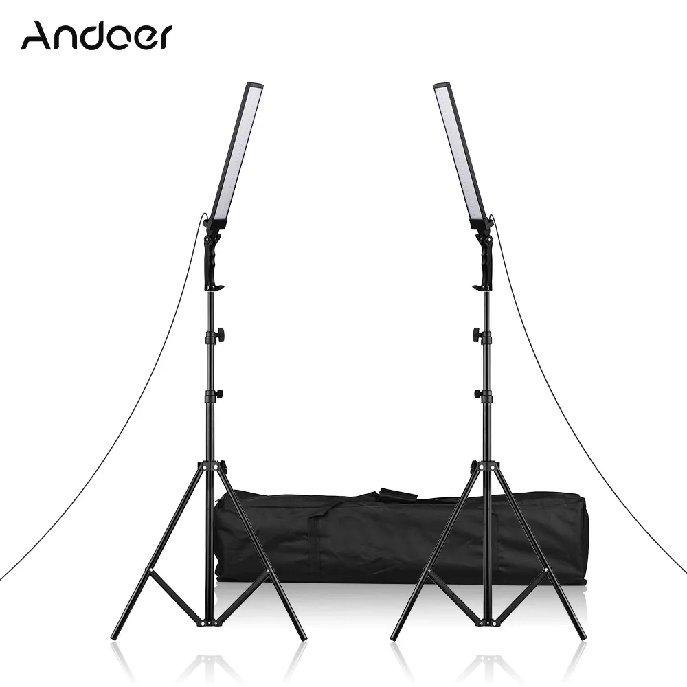Andoer 40 см ручной светодиодный светильник ing Kit с регулируемой яркостью для