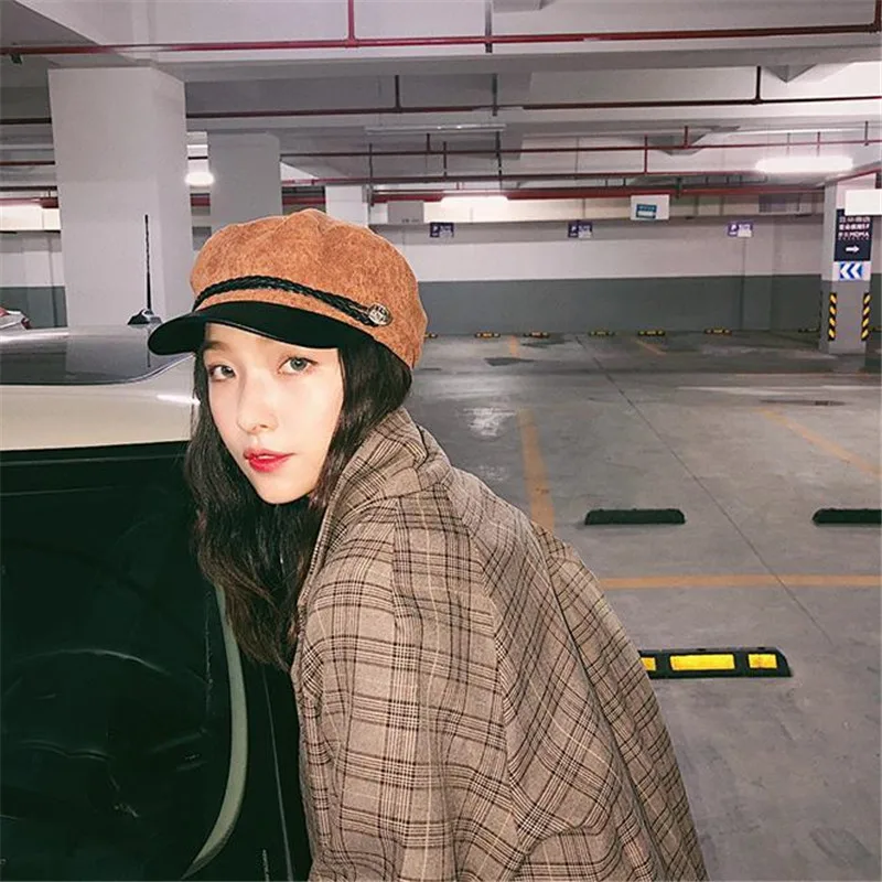 Дух колледжа cap плюшевые фуражке кожа шапка аксессуары для фотографий Косплей