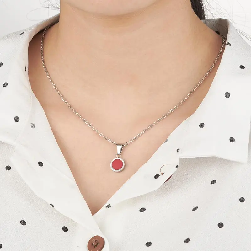 ZFVB модные комплекты ювелирных изделий для женщин ожерелья из нержавеющей стали