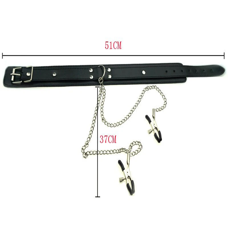 Воротник и Колье Зажимы Для Сосков Кабала Использовать BDSM Связывание Фетиш Порно