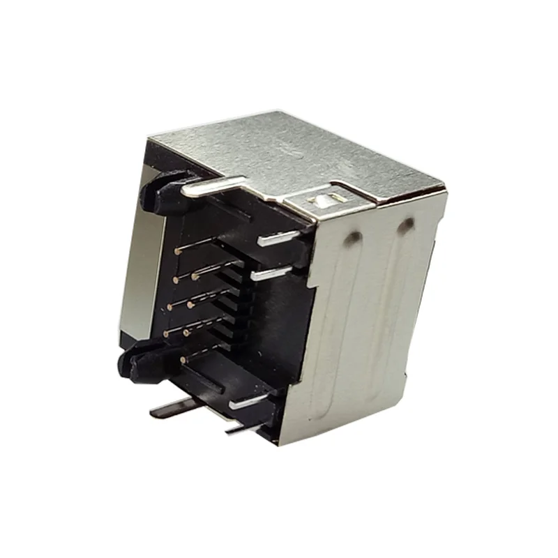 5 шт. 8P8C один Порты и разъёмы RJ45 женский разъем ж/светодио дный свет печатного