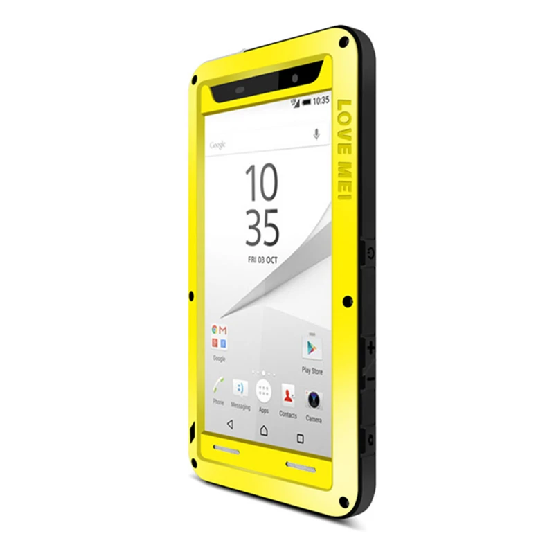Металлический Алюминиевый Чехол LOVE MEI для Sony Xperia Z5 Compact / Mini противоударный