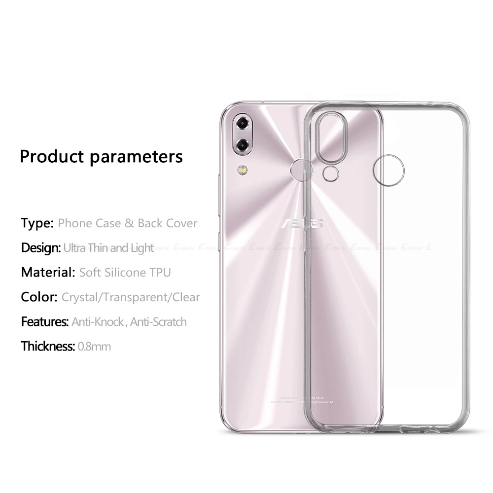 Ультратонкий прозрачный силиконовый чехол для Asus ZenFone 6 ZS630KL 5 5Z ZE620KL ZS620KL задняя
