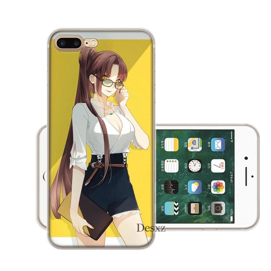 Чехол Desxz Comic Pretty Girl для iPhone 7 8 6 6s Plus 11 Pro X XR XS Max 5 5S SE |
