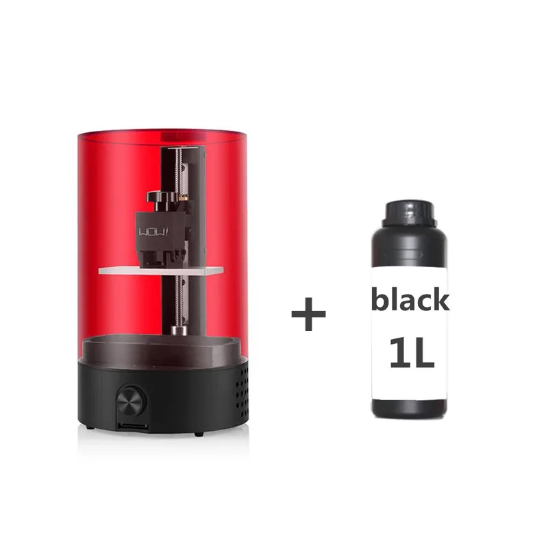 black and printer Sparkmaker 3d принтер уф смолы Impresora 3d офлайн печать Lcd/Sla настольный 3d принтер - Цвет: black and printer