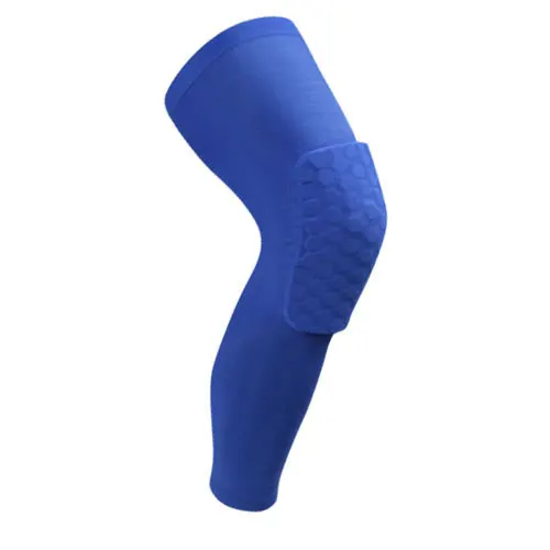 Blue Баскетбольные наколенники спортивные безопасные наколенники нейлоновые наколенники дышащие наколенники для тренировок Бег Теннис Велоспорт 1 шт - Цвет: Blue