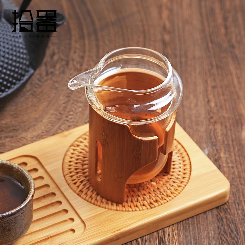 Новый японский ручной Natural Health бамбук термостойкого стекла кунг фу кофе зеленый