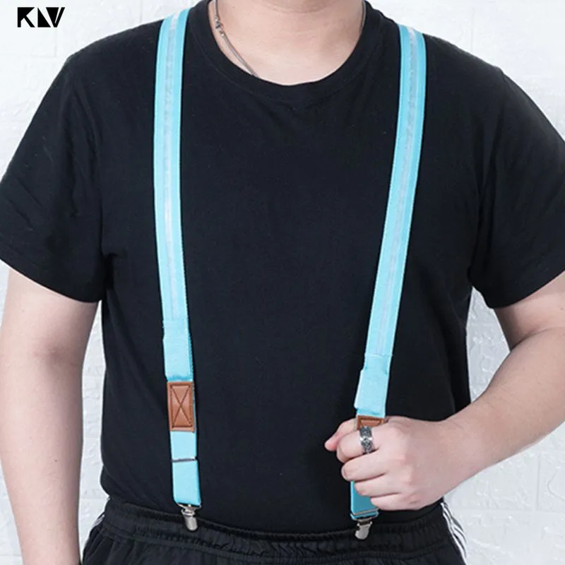 Подтяжки Y образные светодиодные для бега и верховой езды карамельных