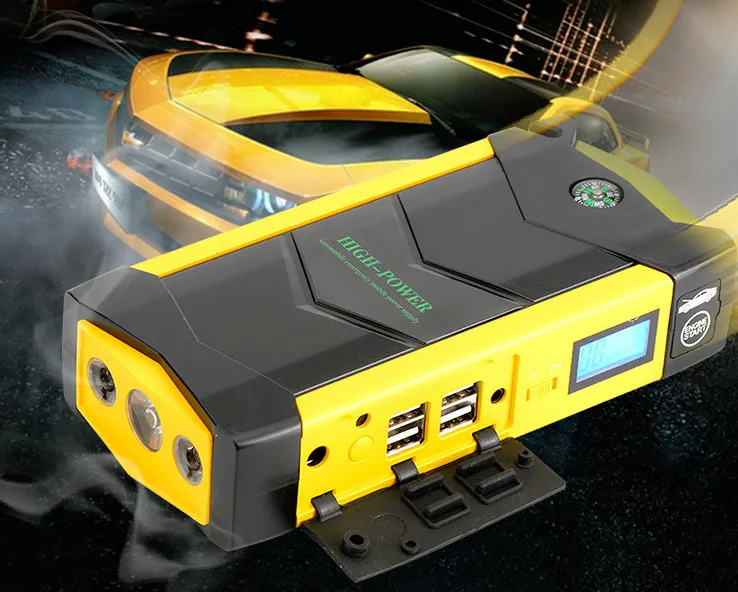 Мощное пусковое устройство для автомобиля 82800 мАч 12 В 4USB аккумулятора зарядное