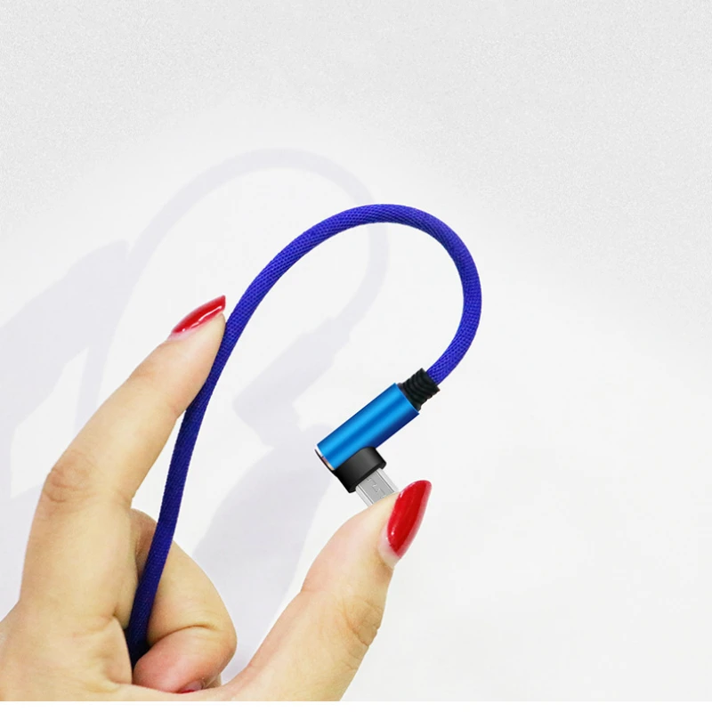 90 градусов кабель зарядного устройства USB с быстрой зарядки происхождения