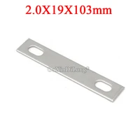 hot 50pcs stainless steel straight flat corner braces furniture connecting fittings frame board support brackets repair parts