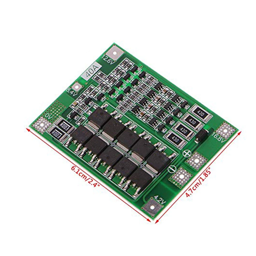 4S 40A Защитная плата литий-ионного аккумулятора 18650 зарядное устройство PCB BMS для