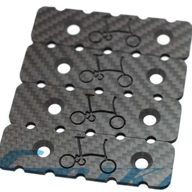 4pcs B Aceoffix 3Kcarbon педаль для Brompton складной велосипед МКС педали Аксессуары для велосипеда 15.2g 4 шт - Цвет: 4pcs B