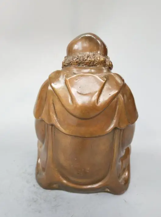 Chinese pure brass Bodhidharma Buddha statue | Дом и сад