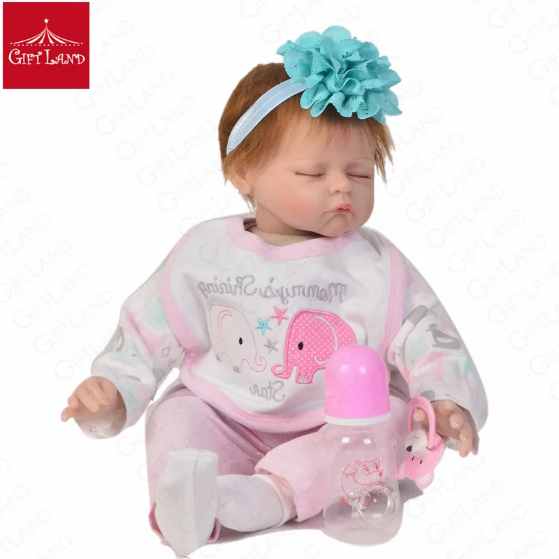 Reborn Baby Doll Реалистичная игрушка новорожденный маленький ангелочек в розовый