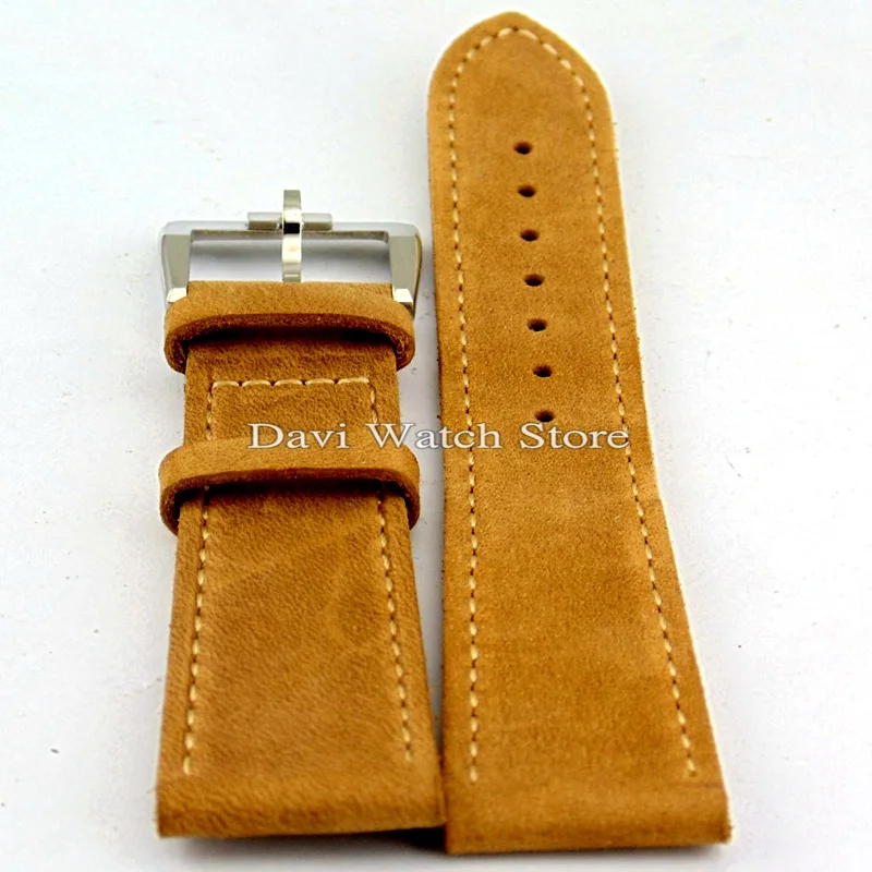 22 мм кожаный ремешок с стальной пряжкой наручные часы для часов|watch strap|22mm leather