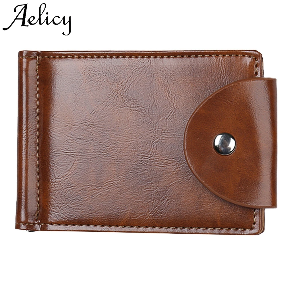 Aelicy мужской кожаный держатель для карт высокое качество однотонная сумка
