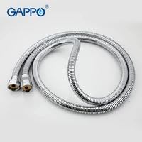 gappo 1 set high quality 1 5m stainless steel flexible shower hose plumbing hose bathroom shower head pipe bath accessories g43