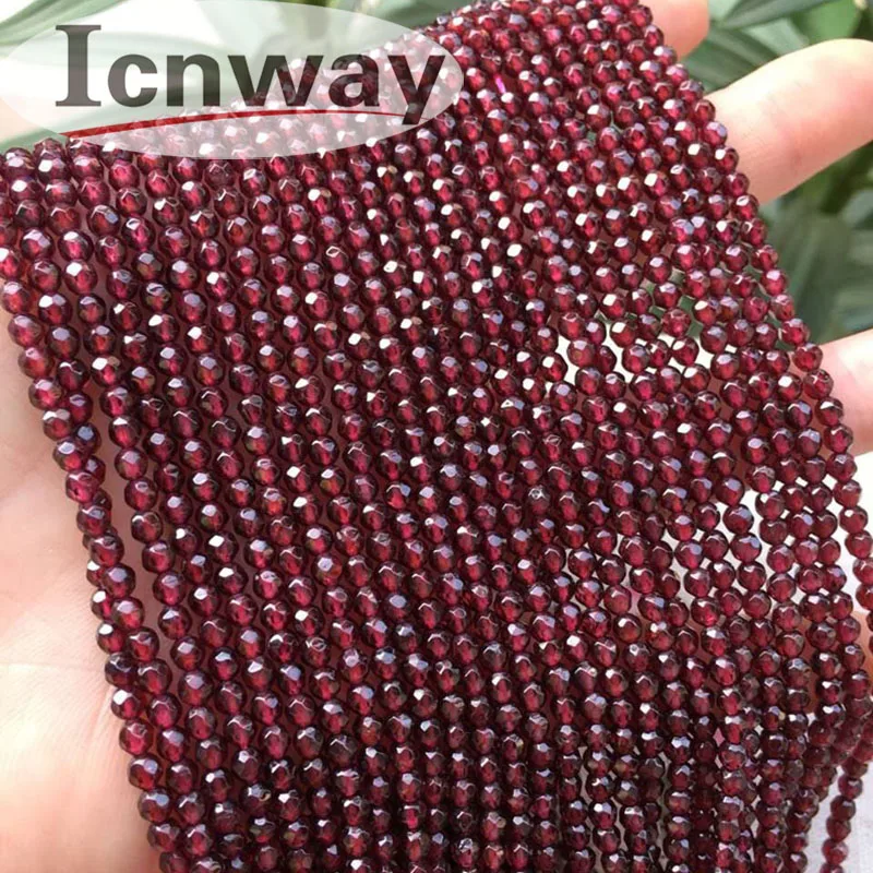 Натуральные граненые круглые красные фотообои 3 мм для изготовления ювелирных