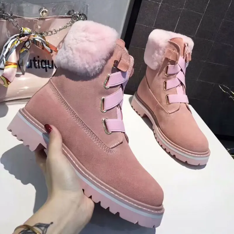 

Сапоги женские зимние на меху, плотные, теплые, водонепроницаемые, Нескользящие, большой размер 9, 40.