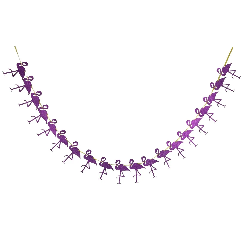 1 комплект фламинго и ананас баннер гирлянда из блестящей бумаги для свадьбы