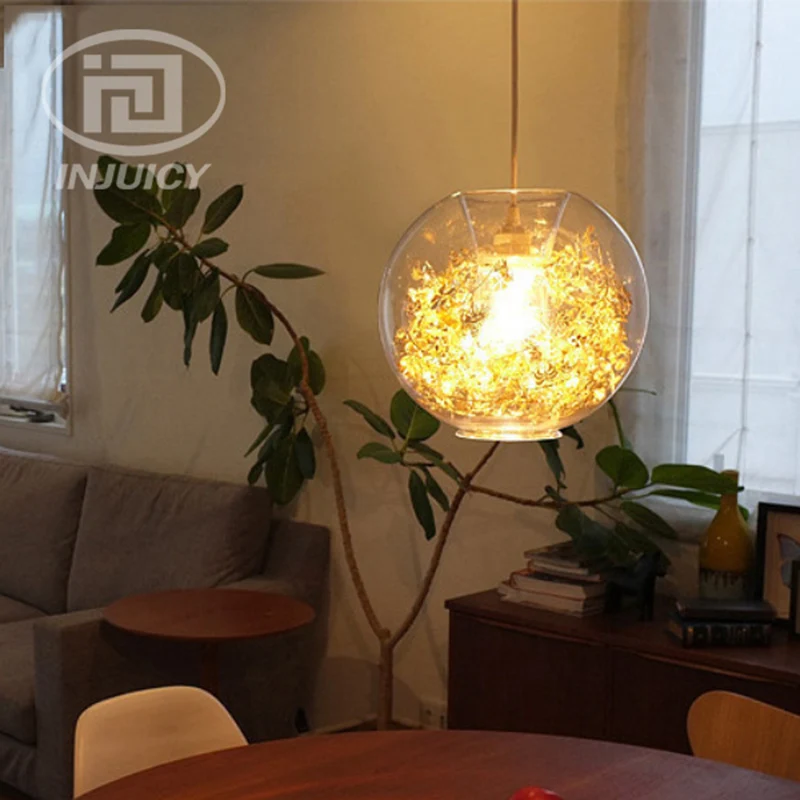 구매 현대 미술 팬텀 유리 금속 Led 펜던트 조명 램프 기구, 카페 바 스토어, 침실, 식당용 펜던트 조명, 드롭 라이트