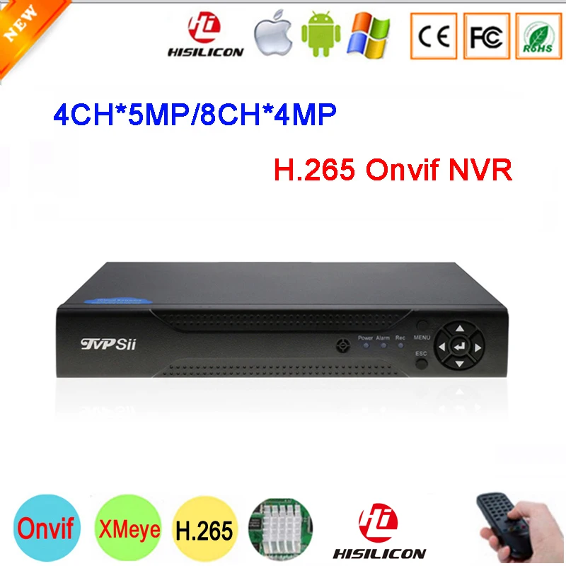 5mp IP Камера сетевой видеорегистратор Dahua Панель Hi3536D Xmeye 4CH 5MP 8CH 8 канальный аудио 4MP H.265+ ip-камера наблюдения Onvif CCTV NVR видеозаписывающего устройства