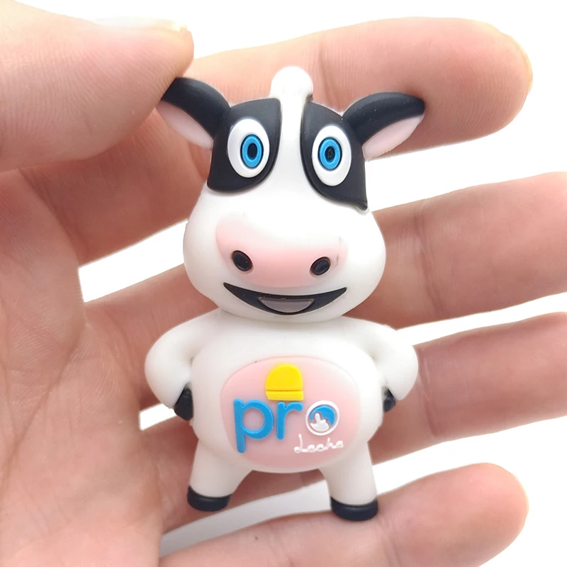Pendrive cartoon dairy cow usb flash drive 64gb 32gb 16gb 8gb 4gb cute animal memory stick lovely gift u disk pendrive cle | Компьютеры и