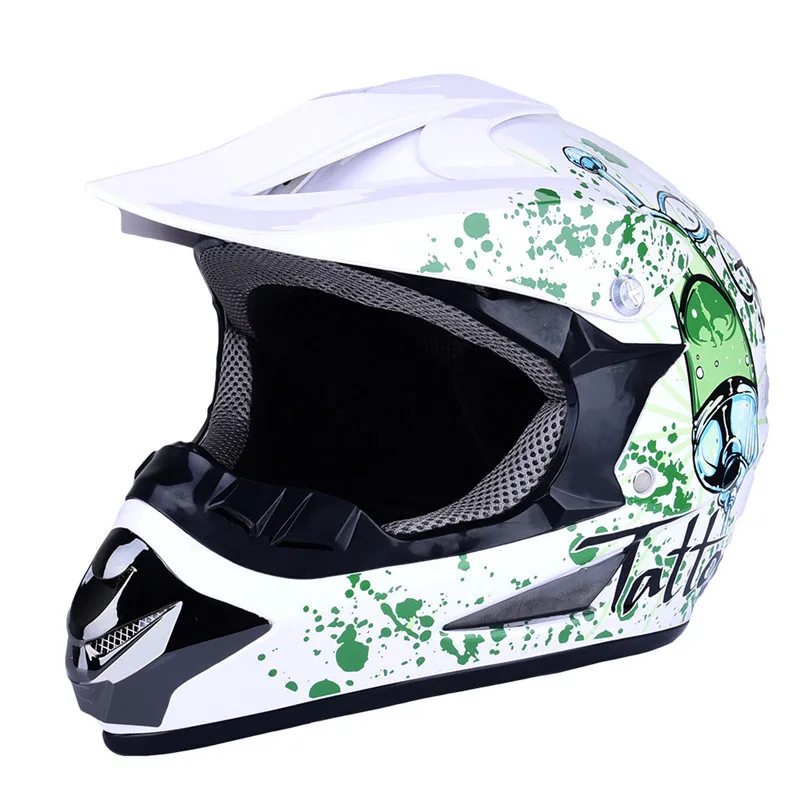 Мотоциклетный шлем защитный на все лицо для гонок по бездорожью | Автомобили и
