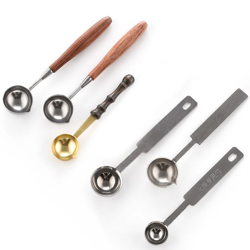 Практичное запечатывание восковых штампов выделенных ложек винтажная