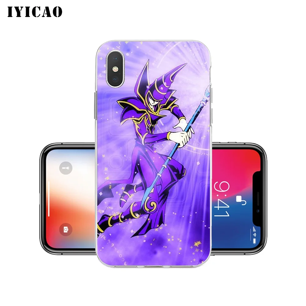 IYICAO Mago Negro Yu Gi Oh Мягкий силиконовый чехол для телефона iPhone X XR XS MAX 6 6s 7 8 Plus 5 5S SE TPU