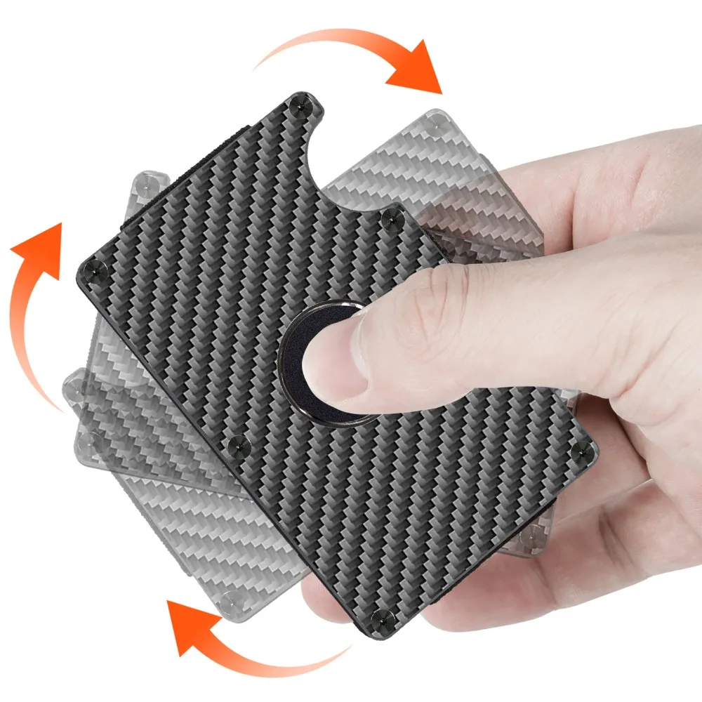 Кошелек Спиннер с защитой от фиджет тонкий кошелек и блокировка RFID передним