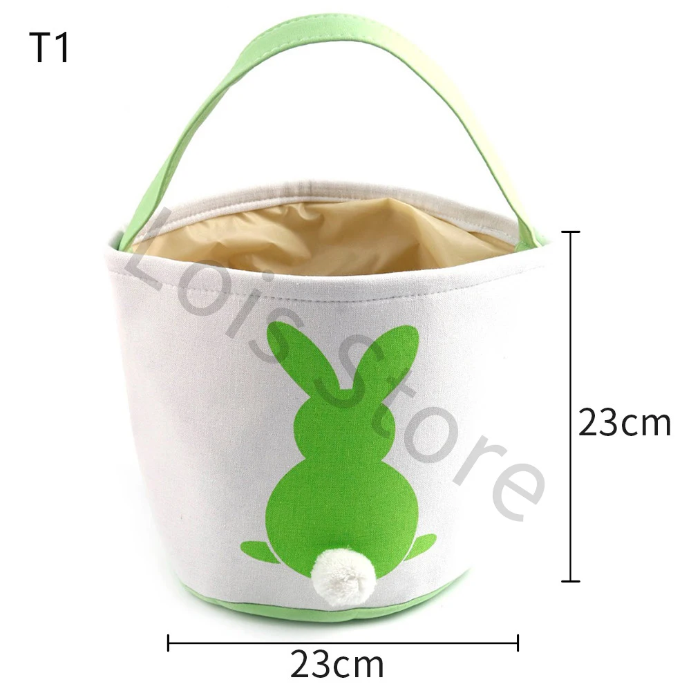 45 шт/лот Пасхальная корзина холст Пасхальный хвост ведро корзина Tote сумки детский подарок счастливое пасхальное украшение