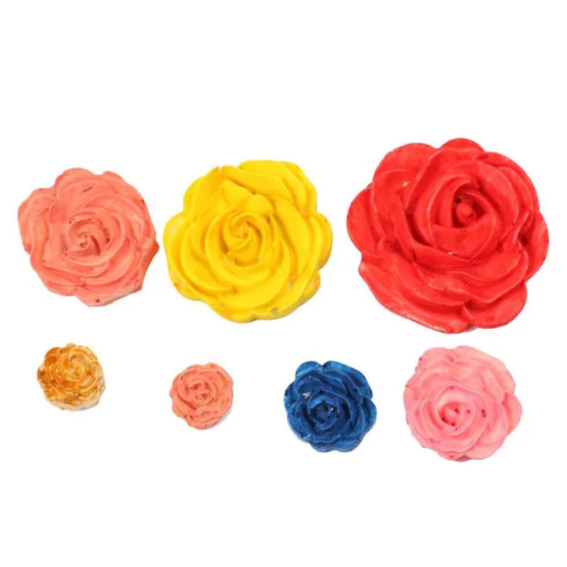 

1pc 3d Silicone Rose Flower Cake Mold Diy Fondant Chocolate Mould Baking Sugar Craft Decorating Molds Tray Oven Safe #632