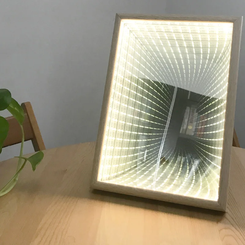 Электроника ручной работы, 3D бесконечное зеркало, мигающее зеркало бесконечности, тоннель, расширенные эффекты, светильник для дома, украшения, подарки