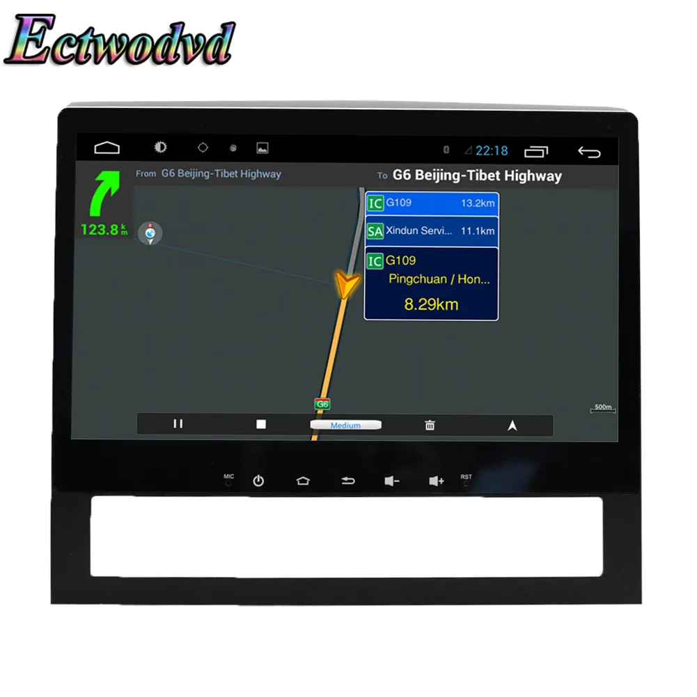 Ectwodvd 9 дюймов Восьмиядерный Android 8 1 Автомобильная dvd навигационная система Радио