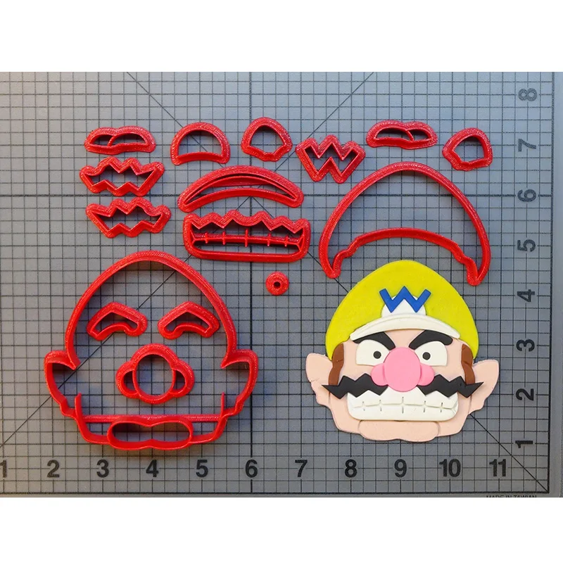 Мультфильм ТВ Супер Марио резак печенья набор сделанный 3D Печатный Kamek логотип
