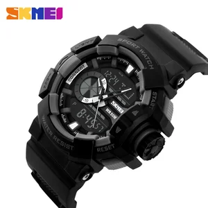 SKMEI Брендовые мужские военные спортивные часы модные цифровые аналоговые светодиодные уличные женские наручные часы армейские повседневные мужские часы Новые