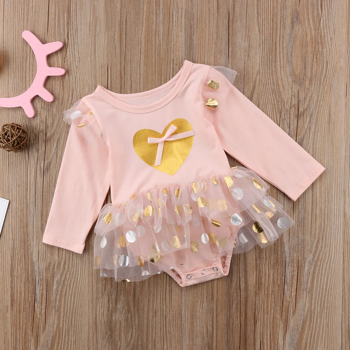 

Newborn Kids Baby Girl Jumpsuit Bodysuit Tutu Dress Clothes Outfits One Piece Set Fashion Casual Long Sleeve Lace Dresses