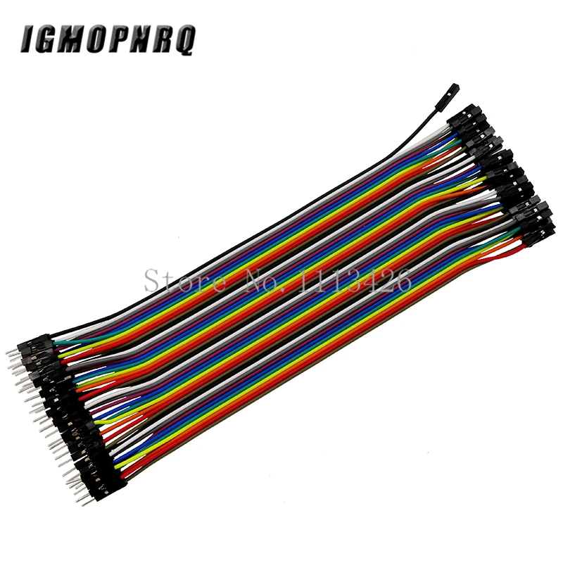 Dupont line 40 шт./лот соединительный провод dupont 2 54 мм 20 см|Интегральные схемы| |