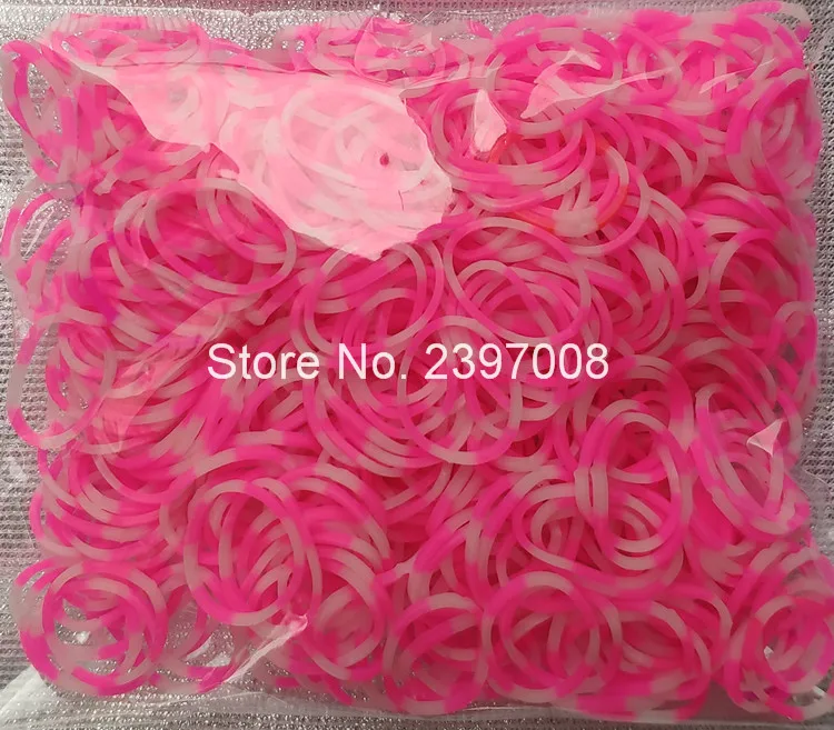 loom rubber bands bracelet rainbow rubber loom bands make woven bracelet DIY toys Christmas Gift for kids or hair
