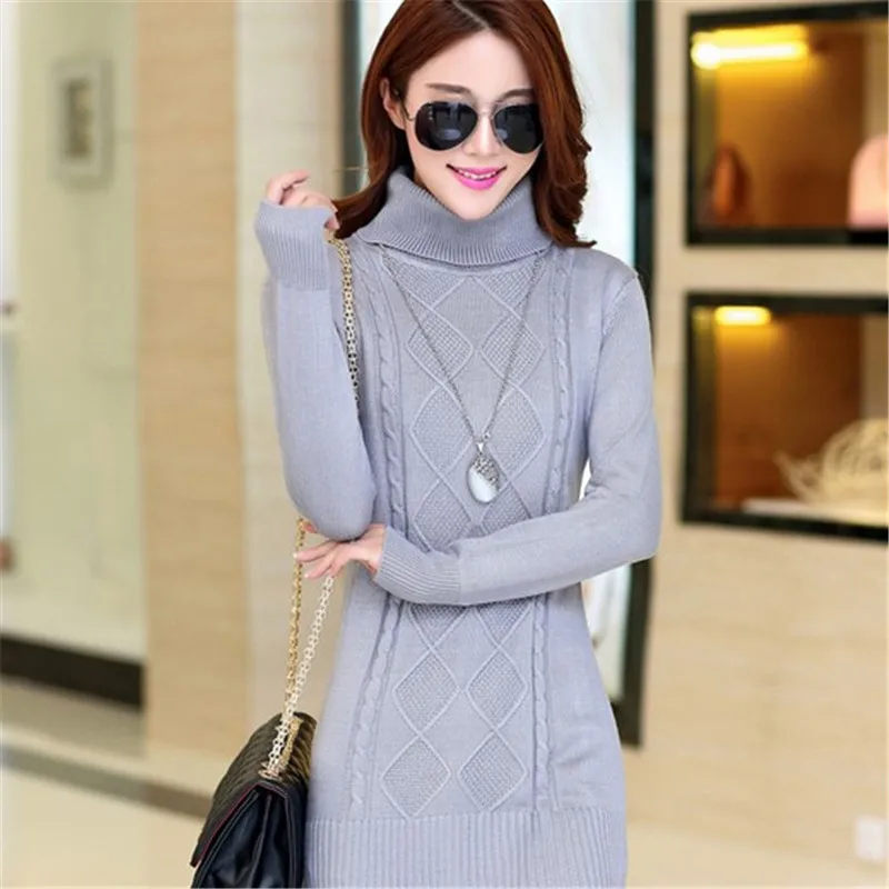 2016 женские свитера длинный стиль пуловеры горячий зимний женский свитер