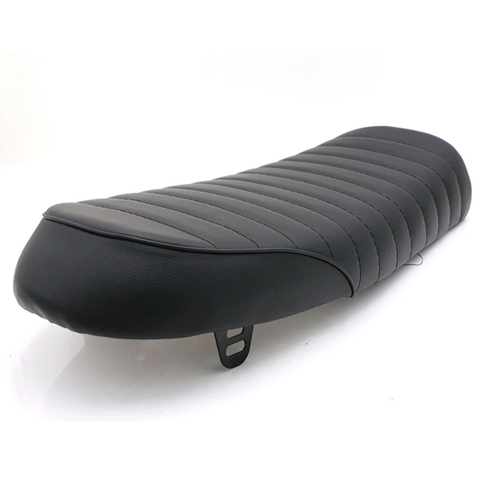 Ретро Мотоцикл кафе гонщик сиденье скремблер Черный Горб Винтаж седло для Honda CG125