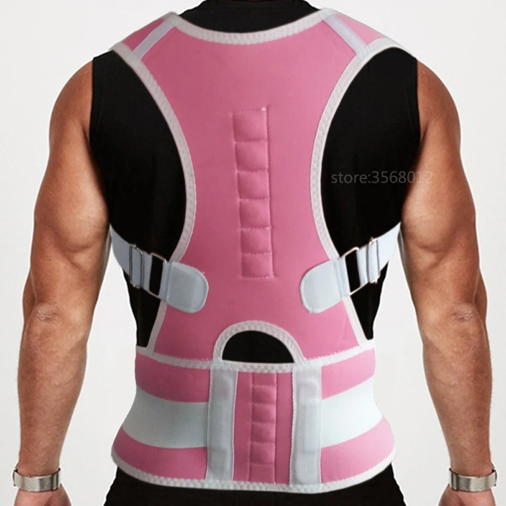 Регулируемый Корректор осанки бандаж для поддержки плеч и спины магнитный пояс