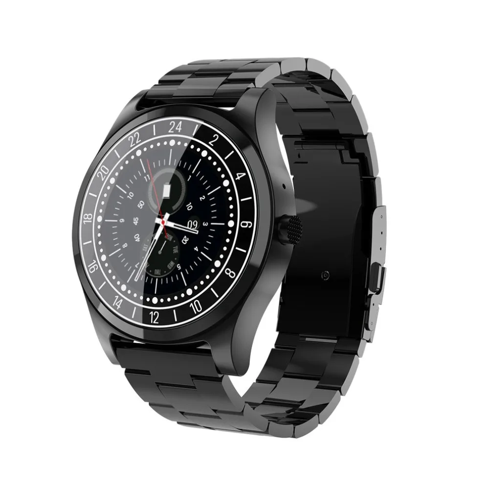 Smart Watch DT19 fitness tracker Luxury Full stainless Steel Smartband Bluetooth Call Remind Music Camera for Men Work male |