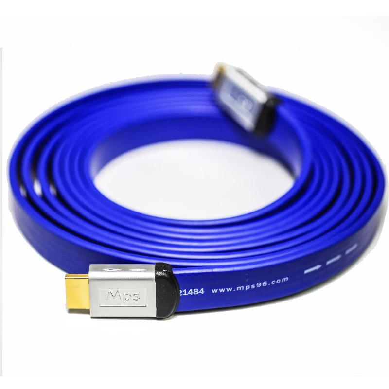 HiFi MPS HD 280 5N OFC + Посеребренная позолоченная вилка HDMI совместимая 2 0 3D 24AWG 4K X 2K Аудио
