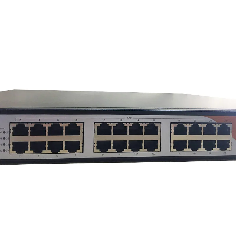 PO штекер питания IEEE802.3af/на активный участник коммутатор 24 порта 1U 1" держателя шкафа сети питания poe 400 w с 2 гигабитный SFP/rj45